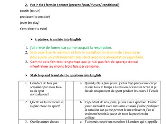 la course  pied = fitness plan