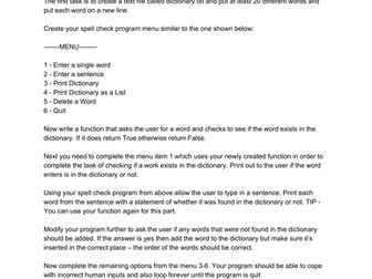 Python Spell Check Challenge