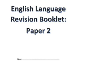 Edexcel GCSE English Language Revision Booklet: Paper 2