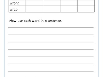 'wr' Digraph by Krazikas | Teaching Resources