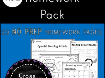 January Homework Pack for KS1