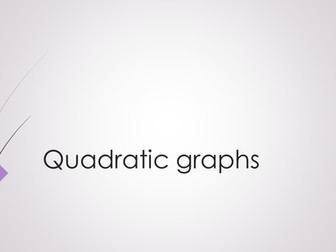 Quadratic graphs for new foundation
