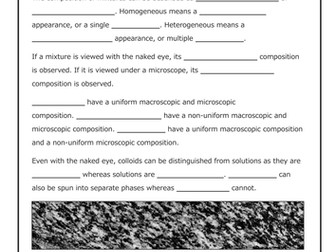 35 Pure Substance Vs Mixture Worksheet - Worksheet Project List