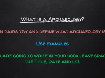 Intro to Archaeology