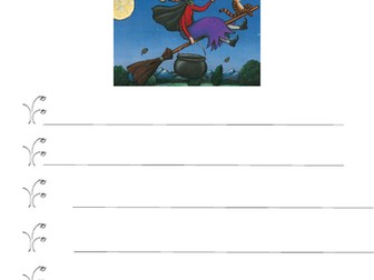 Room on the broom differentiated writing frames