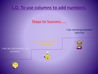 Column addition starter