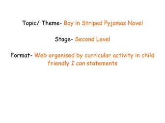 Boy in Striped Pyjamas Planning Web