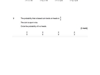 9-1 maths AQA and AQA style Multiple choice Higher