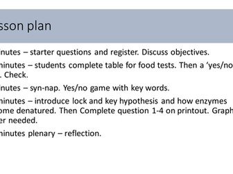 9-1 New spec AQA Enzymes