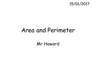 Area and Perimeter of Rectangles and Compound Shapes
