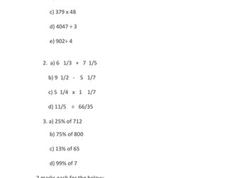 Year 4 KS2 SATS Maths & 10 + Paper