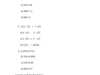 Year 4 KS2 SATS Maths & 10 + Paper