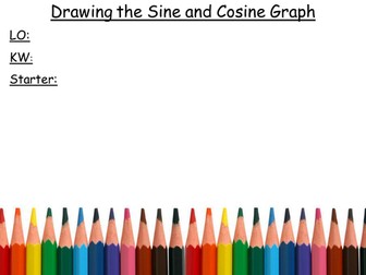 Drawing the Sine and Cosine graph