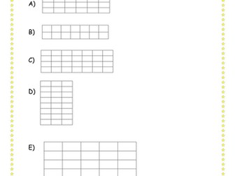 Year 1 - Multiplication method - Arrays