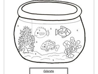 ITALIAN - COLOUR BY NUMBERS - WORKSHEETS