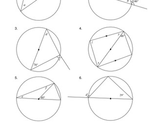 Circle Theorem: Angles in a semicircle