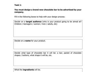 Designing a New Chocolate Bar