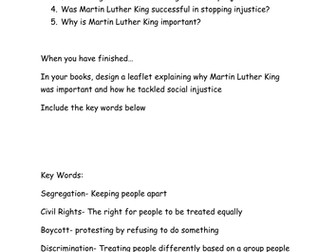 Martin Luther King activities