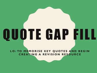 A Christmas Carol quote gap fill