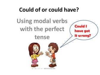 Could have, not "could of": lesson and homework task. Train your class to use the correct form.