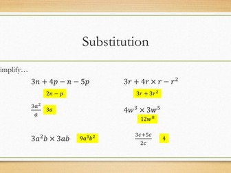 Substitution Rich Task
