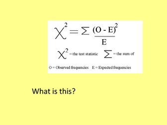 Chi Square Test Edexcel A level from 2016