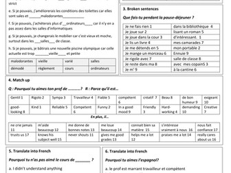 French oral practice for GCSE revision | Teaching Resources