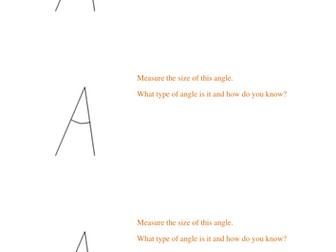 Differentiated Angle Measuring Resources