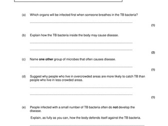 AQA-Infection and Response- Human Defence Mechanisms