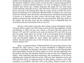 IGCSE MANSFIELD PARK THEMES