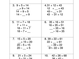 Using the inverse to spot mistakes and identify the missing numbers