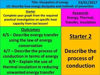 NEW AQA 2016 KS4 - Energy Dissipation