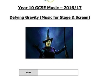 Defying Gravity Booklet for Edexcel GCSE Music