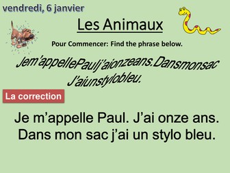 Les Animaux