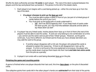Organic Synthesis - revision card game