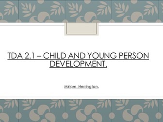 Supporting children's learning and development