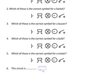 Basic circuits multiple choice test