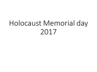 Holocaust Memorial Day Assembly