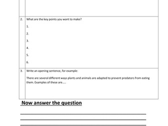 6 marker breakdown can be used in any subject for extended writing