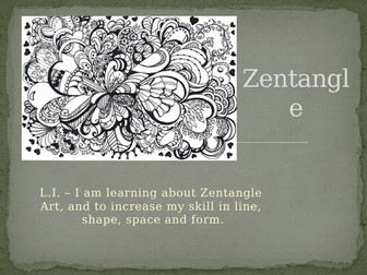 Zentangle Lesson and practice sheet