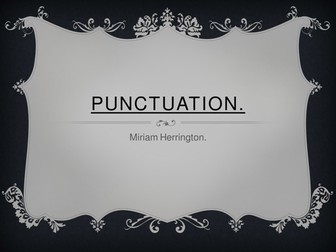 Presentation about punctuation