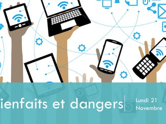 New French GCSE AQA Bienfaits et dangers (Mobile technology) + present tense revision