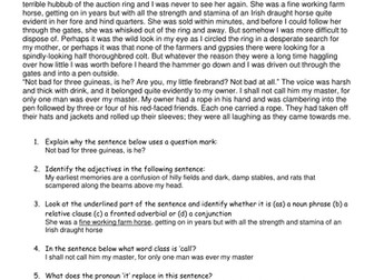 More grammar in reading questions