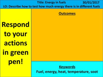 KS3 Exploring Science - Year 7 - Energy - L4 Energy in Fuels