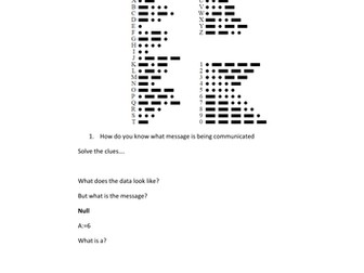 Data and information puzzle for year 8