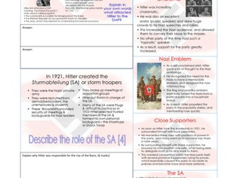 Revision materials GCSE Modern World History (Germany)