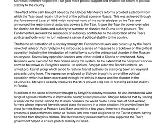 AS 9389 History Russia sample answer