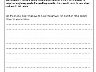 AQA GCSE PE 2016 specification - Physical training worksheets
