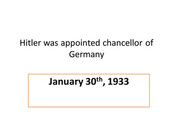 Timeline of Nazi Germany