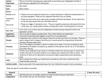 Variables in science - how science works - using variation as context